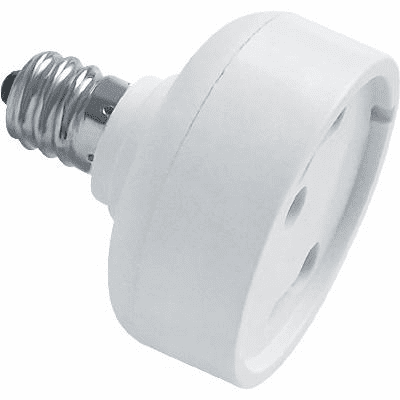 E12 to GU24 Light Lamp Bulb Adapter Converter