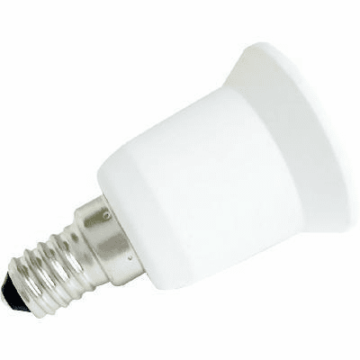 E14 to E27 Light Lamp Bulb Adapter Converter