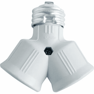 E27 Split Light Lamp Bulb Adapter Converter