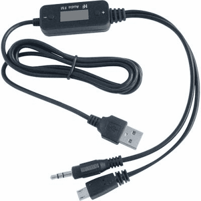 FM Transmitter with Car Charger for iPod, iPhone