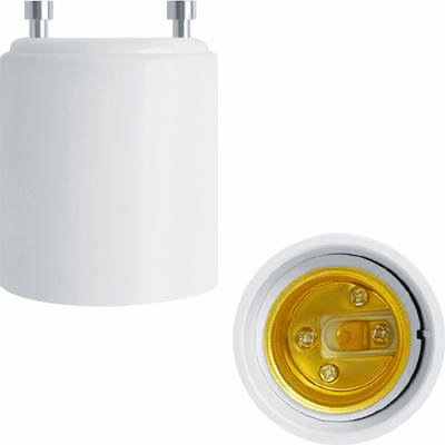 GU24 to E27 Light Lamp Bulb Adapter Converter