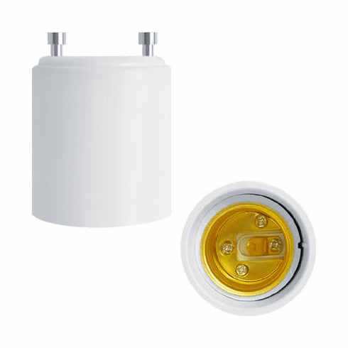 GU24 to E27 Light Lamp Bulb Adapter Converter