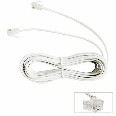 High Speed Internet Modem Cable - Phone cable 12"