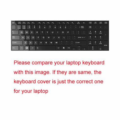 Keyboard Cover for Toshiba Satellite L850 L850D L855 L855D