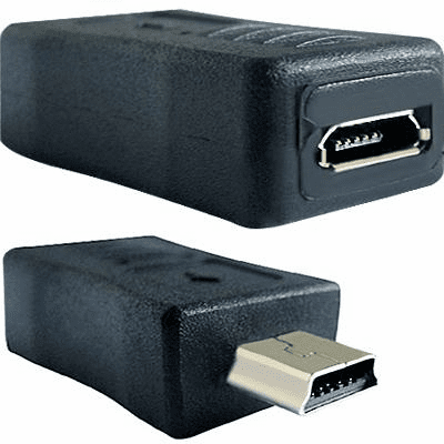 Micro USB Female to Mini USB Male Converter Adapter