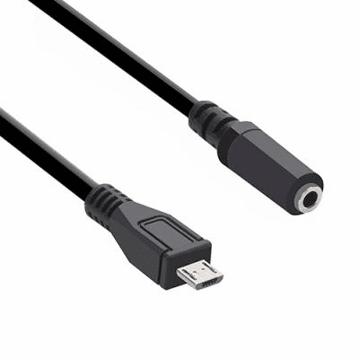 micro USB port to 3.5mm Earphone Converter