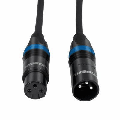 Microphone Balanced Audio XLR Male to Female Cable 6"