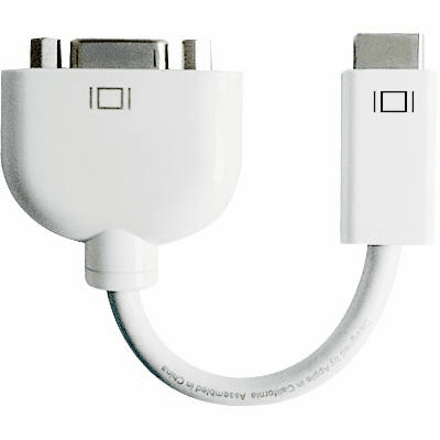 Mini-DVI to VGA Cable / Adapter for 12-inch Apple PowerBook G4