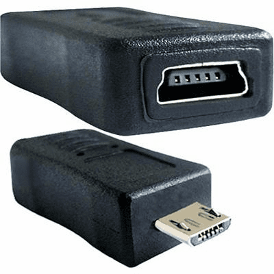 Mini USB Female to Micro USB Male Converter Adapter