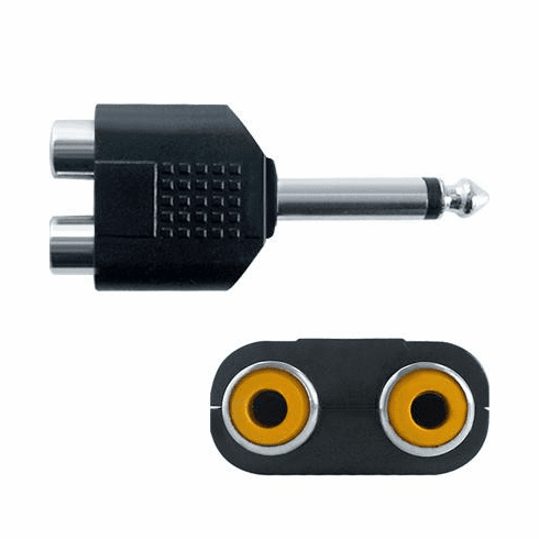 RCA Female to 1/4" 6.35mm Converter Adapter