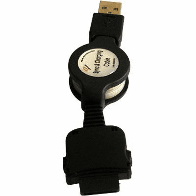 Retractable Hotsync & Charge Cord For Handspring Treo 90 180 270 300 600
