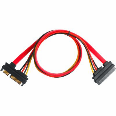 SATA 7+15P Data Power Extension Cable