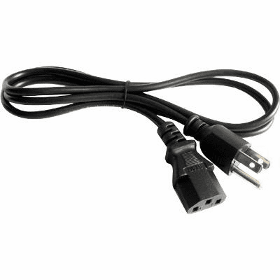 Standard PC Power Supply Cable for Computer and Monitor