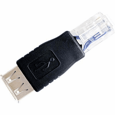 USB Female to Ethernet RJ45 Male Adapter Connector