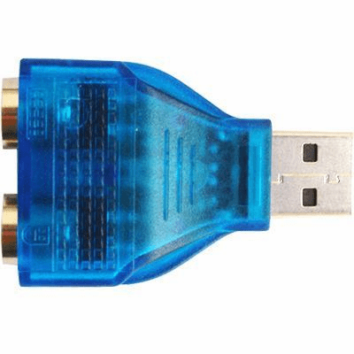 USB to Dual PS/2 Adapter Converter