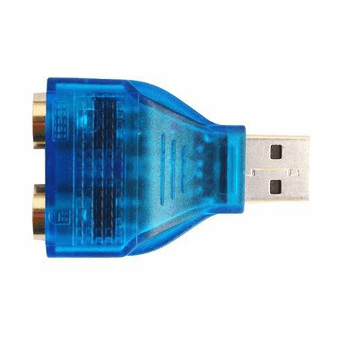 USB to Dual PS/2 Adapter Converter