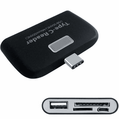 USB Type-C Memory Card Reader Connection Kit