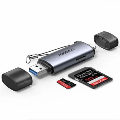USB Type-C USB Type-A Memory Card Reader