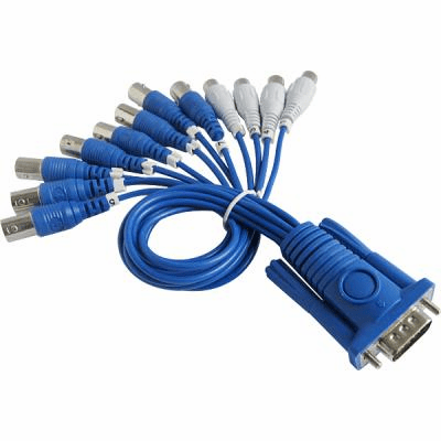 VGA 15 Pin Break Out to 8 BNC and 4 RCA Cable