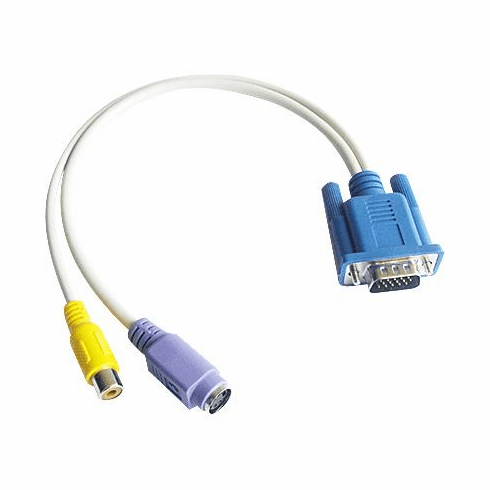 VGA to TV S-Video/RCA AV Out Converter Adapter Cable