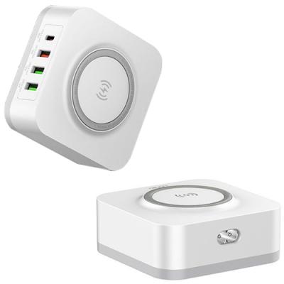 Wireless Charger 4 Port USB Power Station for TCL 40 R