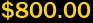 $800.00
