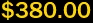 $380.00