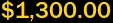 $1,300.00