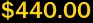 $440.00