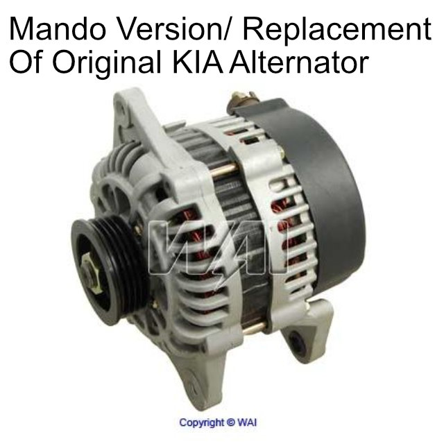 Alternator Rebuild Parts List for Kia Sephia Spectra 1.8L 13863