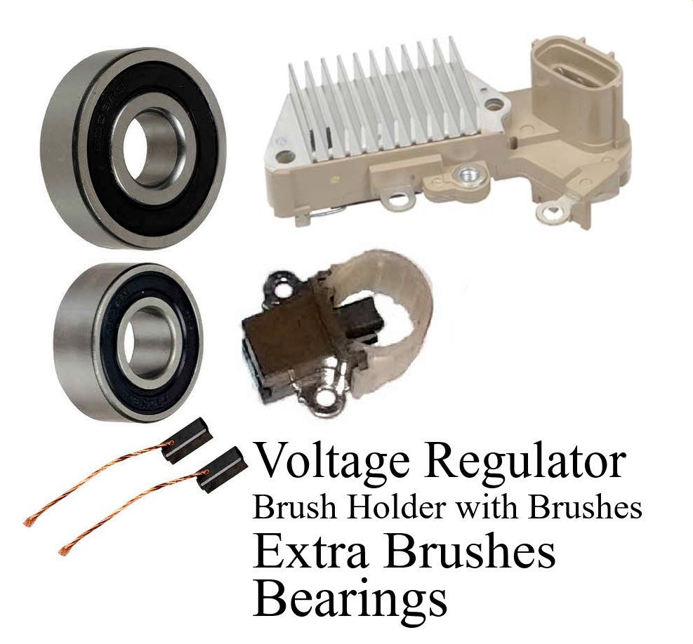 Alternator Rebuild Kit, Regulator, Brushes, Bearings for 2002-2004