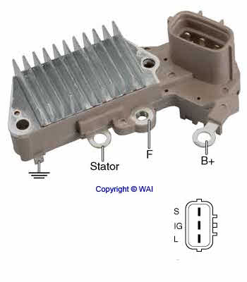 REGULATOR FOR NIPPONDENSO 126000-1960, 26000-2050, 26000-2200