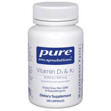 Vitamin D3 & K2 120 caps