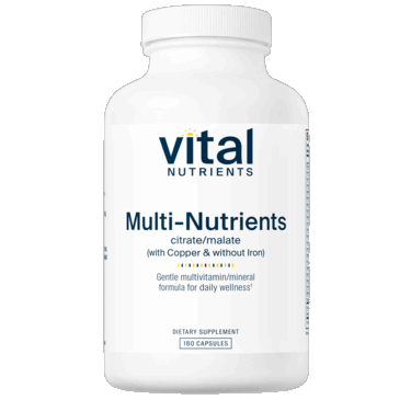 Multi-Nutrients II Citrate (Copper no Iron)  180 Caps