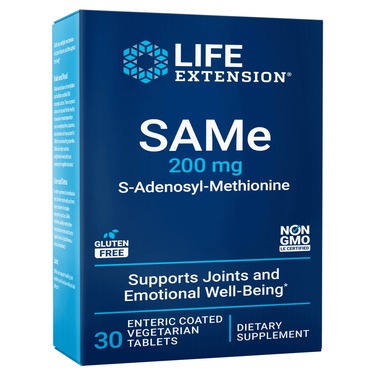 SAMe (S-Adenosyl-Methionine) 200mg 60 ct