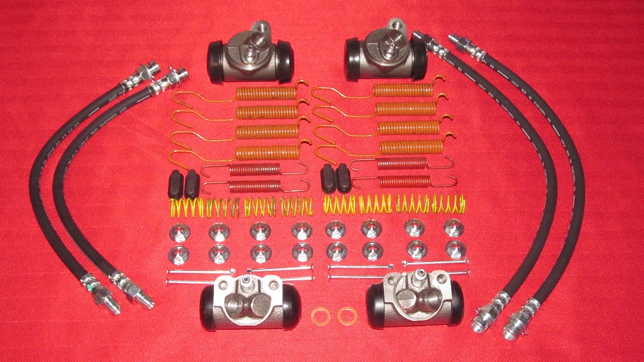 4 Wheel Cylinders & Brake Hose Kit For 1958-1959 Cadillac – New Old Stock Replacement Parts