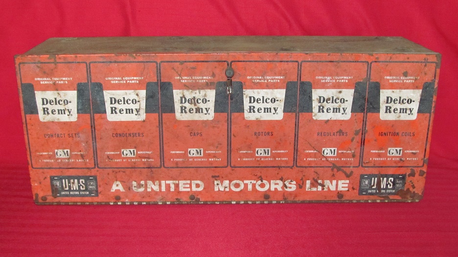 Vintage Original DelcoRemy Ignition Parts Display SOLD