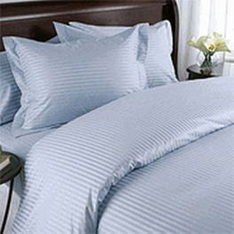 8-PC Queen Size Stripe Bed in A Bag Egyptian cotton With Down Alternative Comforter