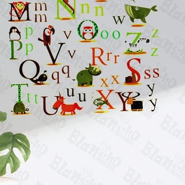 Animals' Alphabet - Wall Decals Stickers Appliques Home Dcor