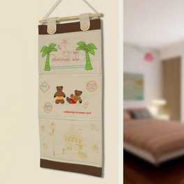 [Bear &House] Ivory/Wall Hanging/Wall Organizers/Wall Pocket/ Wall baskets (11*14)