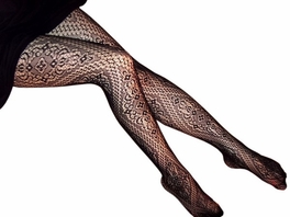 Blancho HLP1002 Sexy Black Sheer Floral Lace Stocking