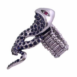 BLANCHO RING JEWELRY COBRA JEWELLERY BLACK