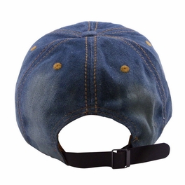 Blancho Women Fashion LOVE Rhinestone Studded Bling Adjustable Baseball Cap Denim Jean