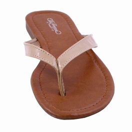 Blancho Women TW-06 Charming Sandals Flip Flops Slippers Nude