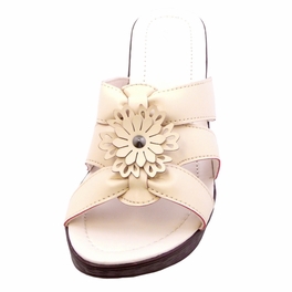 Blancho Womens WJ-002 Wedge Sandals Apricot
