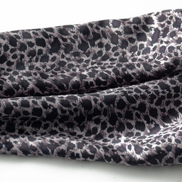 Brando Burgundy Elegant Stylish Leopard Design Natural Silk Scarf/Wrap/Shawl(Small)