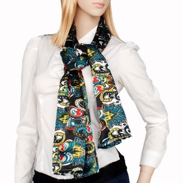 Brando Sea Green Distinctive Stylish Paisley Pattern Fashion Soft Silky Scarf/Wrap/Shawl(Small)