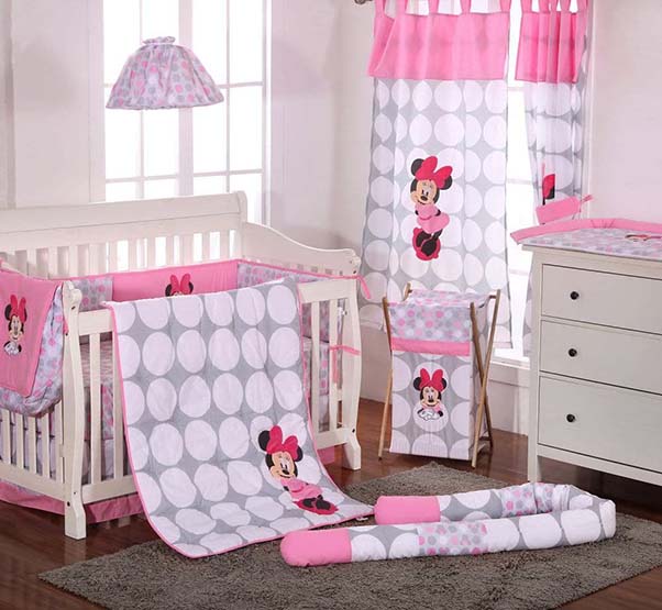 minnie mouse crib set