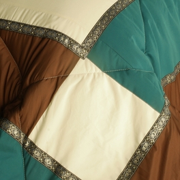 [Elegant Art] Quilted Patchwork Down Alternative Comforter Set (Full/Queen Size)