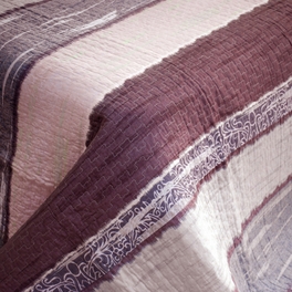[Elegant Painting] 3PC Cotton Vermicelli-Quilted Printed Quilt Set (Full/Queen Size)